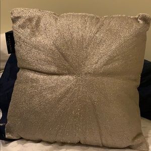 Metallic small throw pillow